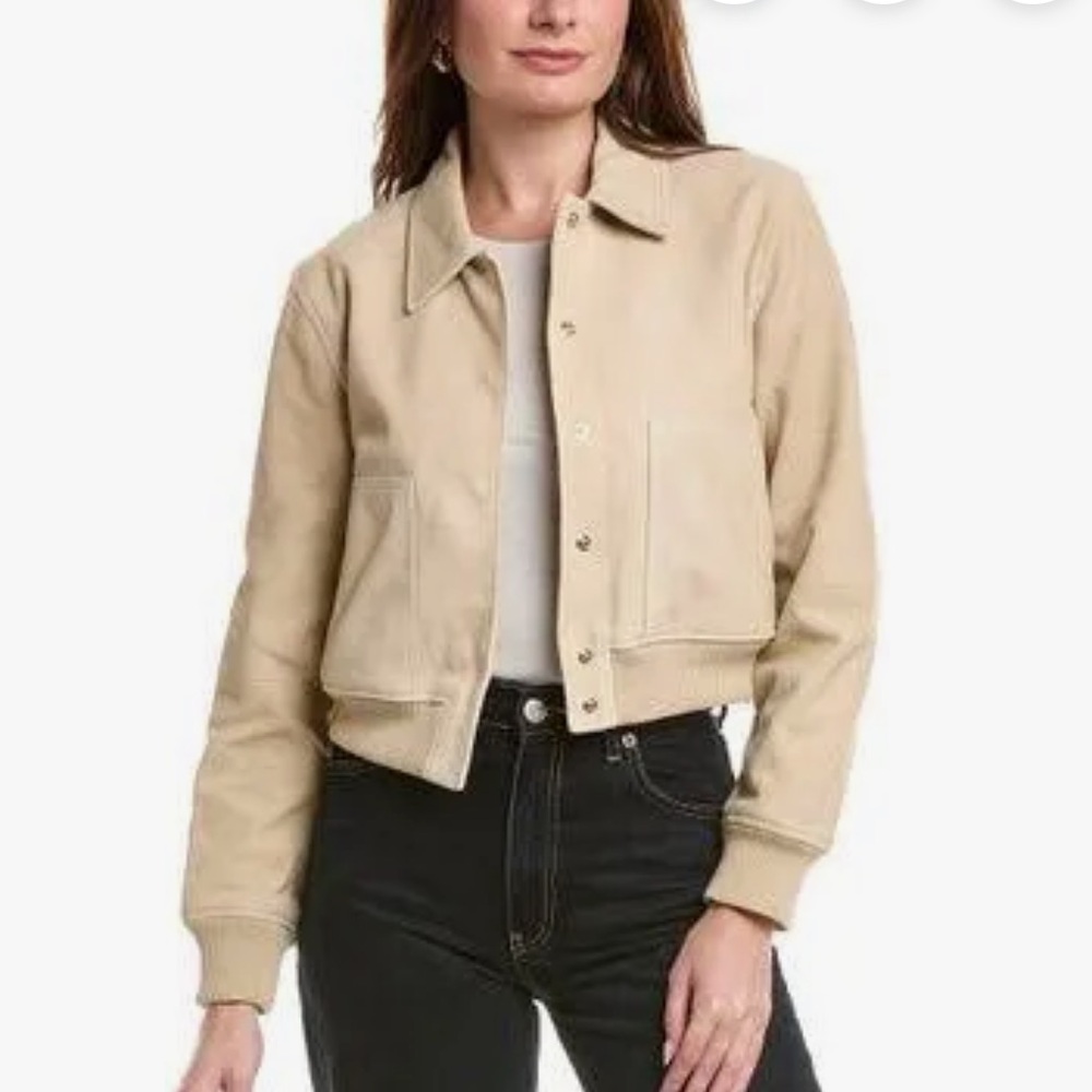 Hudson Bomber Jacket Oxford Tan Suede
